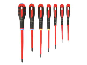 BAH9888S BE-9888S ERGO™ VDE Insulated Screwdriver Set, 7 Piece