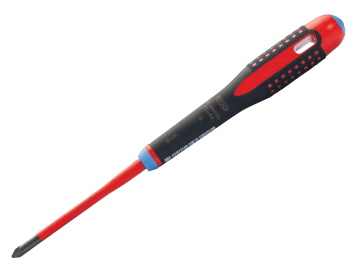 BAHBE8810SL ERGO™ Slim VDE Insulated Pozidriv Screwdriver PZ1 x 80mm
