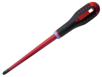 BAHBE8820SL ERGO™ Slim VDE Insulated Pozidriv Screwdriver PZ2 x 80mm