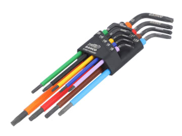 BAHC1997TX9P C1997TORX/9P Long TORX® Coloured L-Key Set, 9 Piece