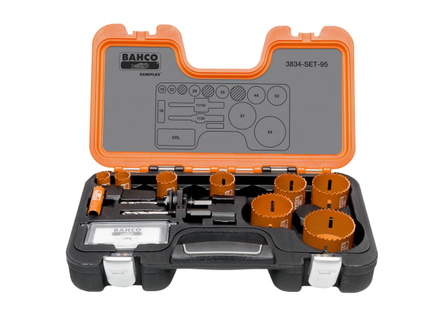 BAHHSSET95 Professional Holesaw Set 3834-95 Sizes: 16-64mm