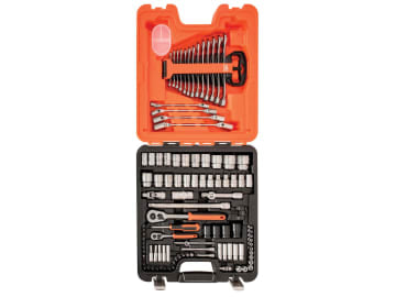 BAHS106 S106 1/4in &1/2in DriveSocket & Spanner Set, 106 Piece