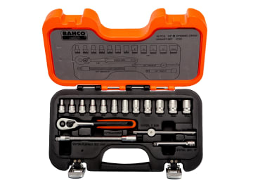 BAHS160 S160 1/4in Drive Socket Set, 16 Piece