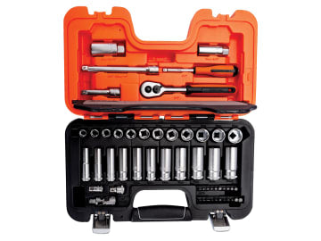 BAHS330L S330L 3/8in Deep Drive Socket Set, 53 Piece