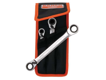 BAHS4RM3T S4RM Series Reversible Ratchet Spanner Set, 3 Piece