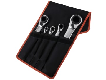 BAHS4RM5T S4RM Series Reversible Ratchet Spanners Set, 5 Piece