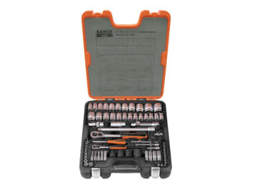 BAHS800 S800 1/4 & 1/2in Drive Socket Set, 77 Piece