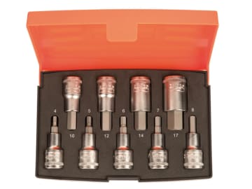 BAHS9HEX S9HEX 1/2in Drive Socket Set, 9 Piece