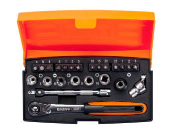 BAHSL24 SL24 1/4in Drive Socket Set, 24 Piece