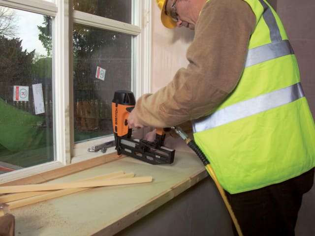 BOSFN1664E FN1664-E Pneumatic Magnesium Finish Nailer 16 Gauge 25-64mm