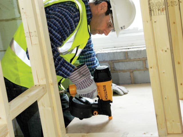 BOSN66C2E N66C-2-E Pneumatic Coil Nailer Variable Depth Control