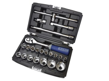 BRIE032900B 1/2in Drive Socket & Accessory Set, 22 Piece