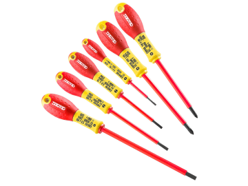 BRIE160910B Insulated Screwdriver Set, 6 Piece