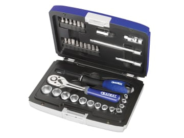 BRIE194672B 1/4in Drive Socket & Accessory Set, 34 Piece