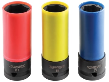 BRIE194676B 1/2in Drive Deep Impact Socket Set, 3 Piece