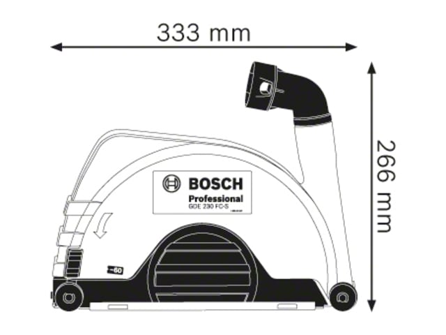 BSH600A003DL GDE 230 FC-S Professional Grinder Dust Extraction
