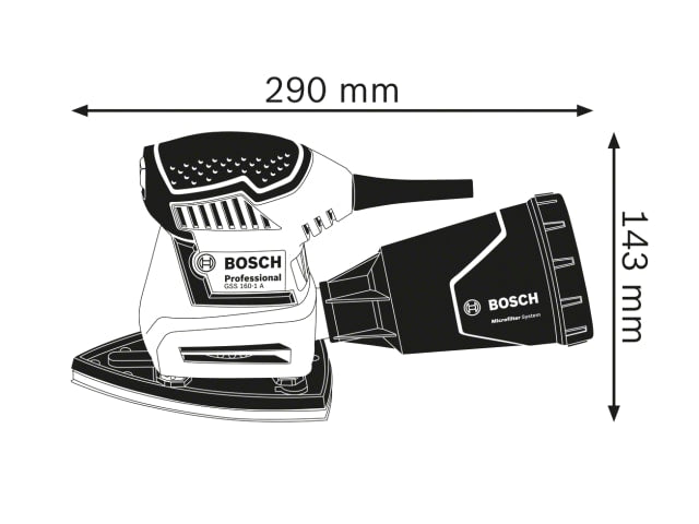 BSH6012A2370 GSS 160 Multi Professional Orbital Sander 180W 240V