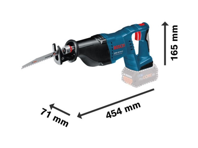 BSH60164J077 GSA 18 V-Li Professional Reciprocating Saw 18V 2 x 5.0Ah Li-ion