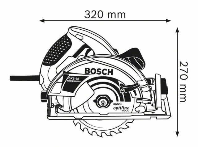 BSH601667070 GKS 65 Professional Circular Saw 190mm 1600W 240V