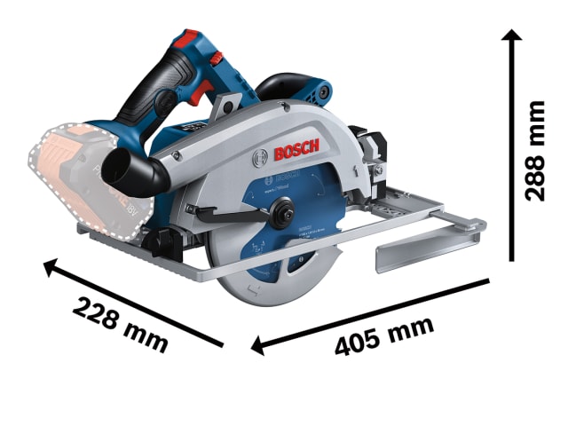 BSH6016B5171 GKS 18V-68 GC Pro BITURBO Circular Saw 18V 2 x 8.0Ah ProCORE18V Li-ion