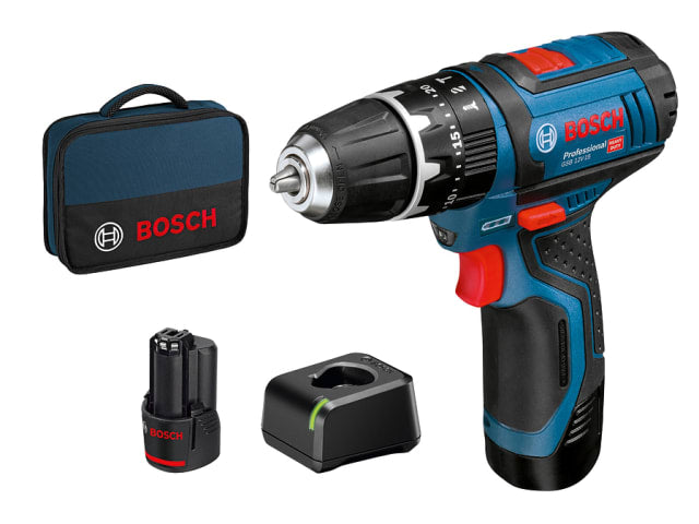 BSH6019B697J GSB 12V-15 Professional Combi Drill 12V 2 x 2.0Ah Li-ion
