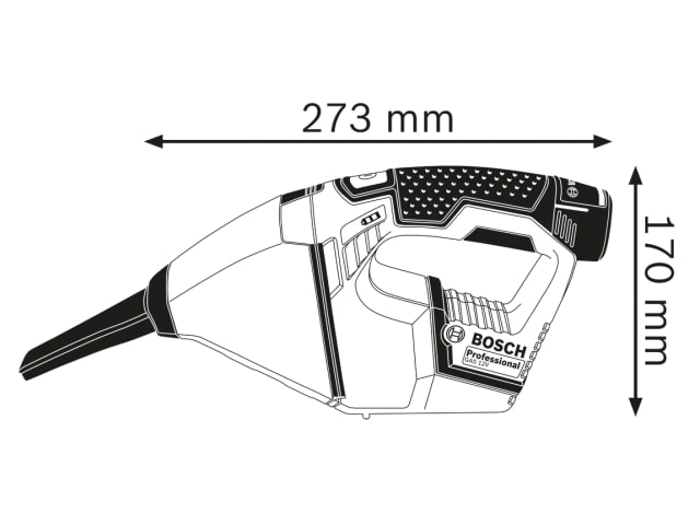 BSH6019E3000 GAS 12V Professional Handheld Vacuum 12V Bare Unit