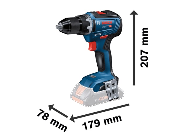 BSH6019H5271 GSR 18V-55 Professional Drill Driver 18V 2 x 2.0Ah Li-ion