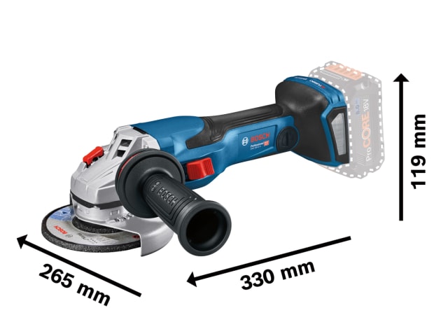 BSH6019H6000 GWS 18V-15C Professional BITURBO Angle Grinder 125mm 18V Bare Unit