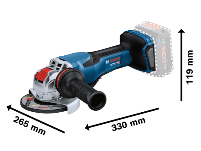 BSH6019H6F00 GWX 18V-15 P Professional BITURBO Angle Grinder 125mm 18V Bare Unit