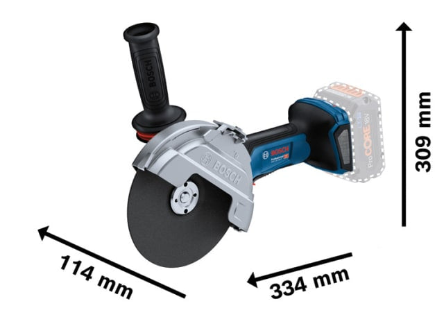 BSH6019H6L01 GWS 18V-180 PC BITURBO Angle Grinder 180mm 18V Bare Unit