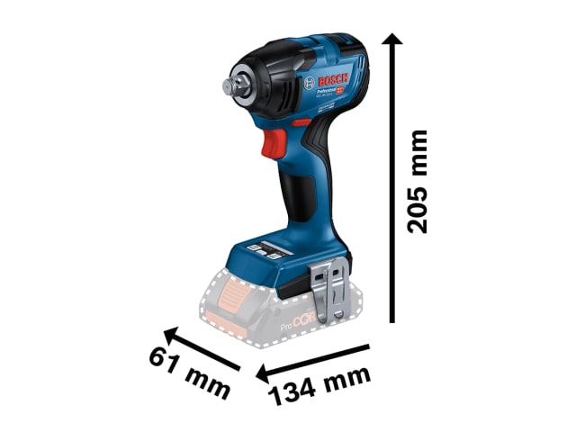 BSH6019J0300 GDS 18V-210 C Professional 1/2in Impact Wrench 18V Bare Unit