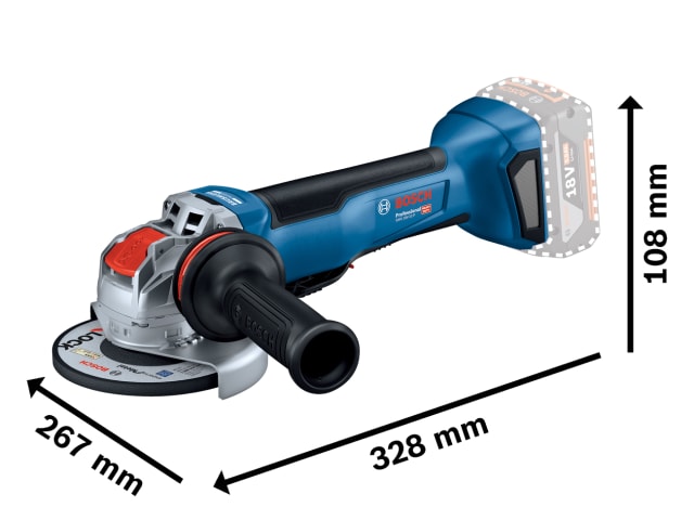BSH6019J4200 GWX 18V-10P Professional X-LOCK Angle Grinder 125mm 18V Bare Unit