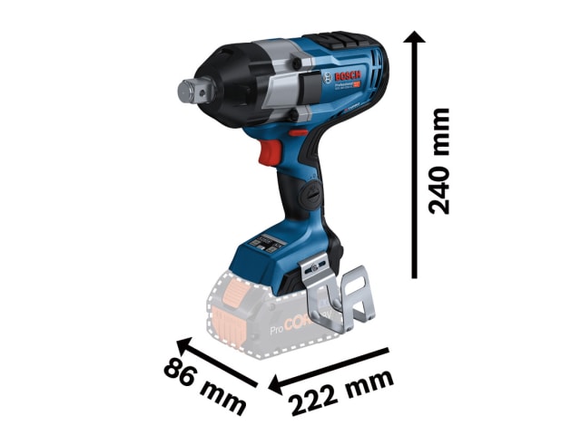 BSH6019J8200 GDS 18V-1050 HC Pro BITURBO 3/4in Impact Wrench 18V Bare Unit