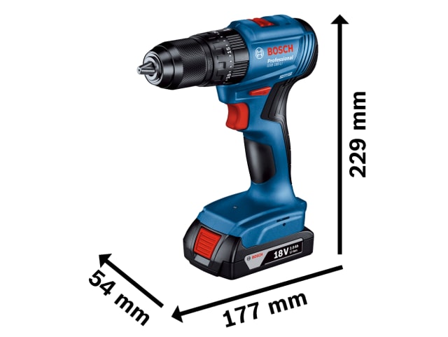 BSH6019K3371 GSB 18V-45 Professional Combi Drill 18V 2 x 2.0Ah Li-ion
