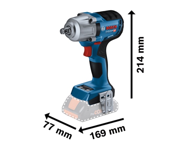 BSH6019K4000 GDS 18V-450 HC Professional 1/2in Impact Wrench 18V Bare Unit