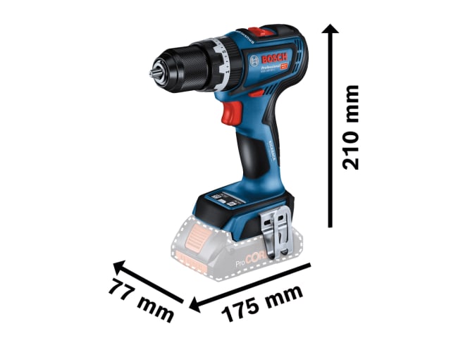 BSH6019K6171 GSB 18V-90 C Professional Combi Drill 18V 2 x 4.0Ah Li-ion