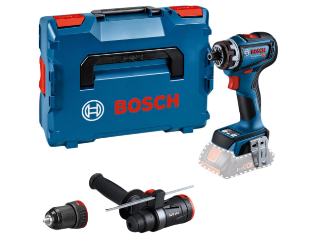 BSH6019K6204 GSR 18V-90 FC Pro FlexiClick Drill Driver + 2 Attachments in Case 18V Bare Unit