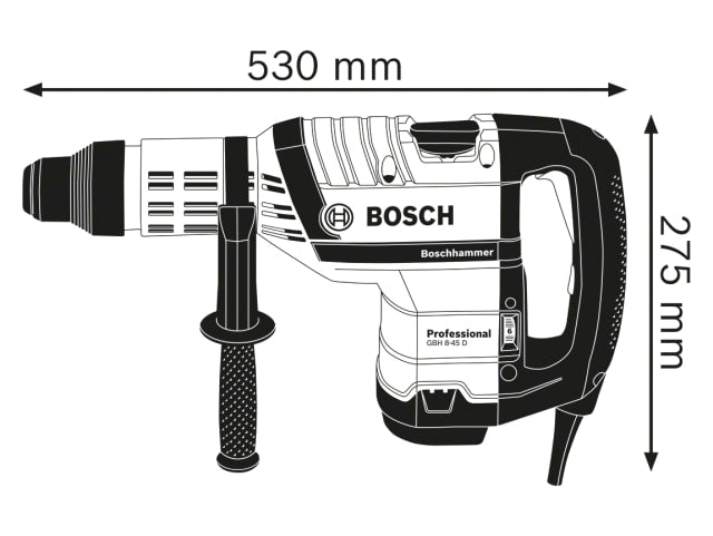 BSH611265160 GBH 8-45 D SDS-Max Professional Rotary Hammer 1500W 110V