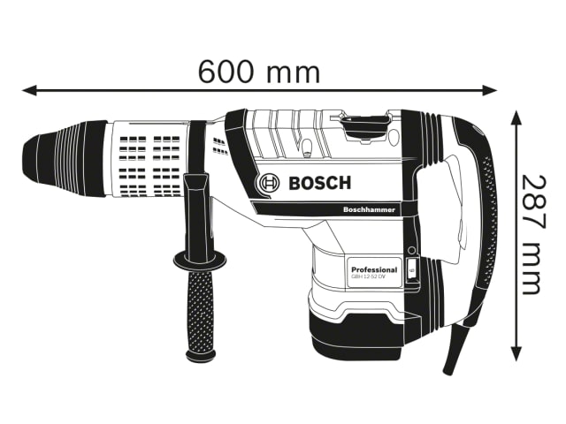 BSH611266060 GBH 12-52 DV SDS-Max Professional Rotary Hammer 1700W 110V