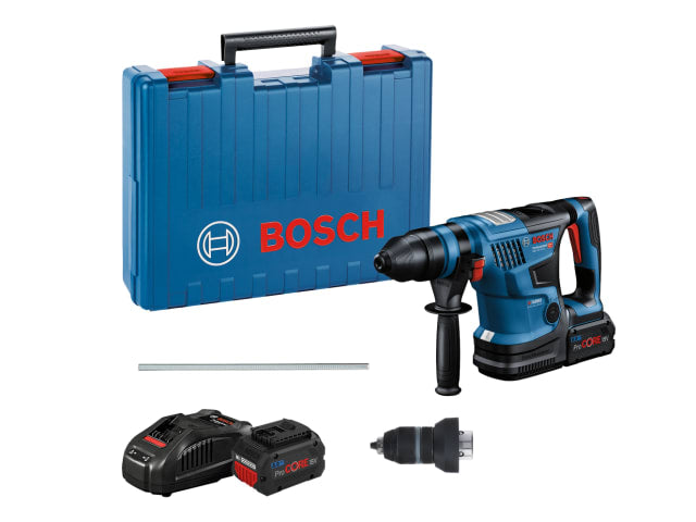 BSH611914072 GBH 18V-34 CF Pro BITURBO SDS-Plus Rotary Hammer 18V 2 x 8.0Ah ProCORE18V Li-ion
