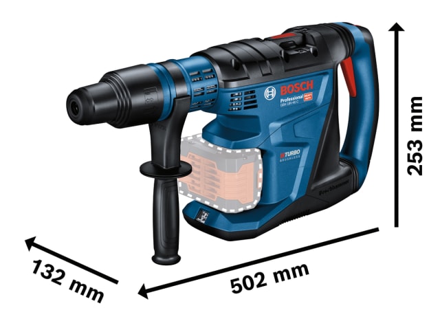 BSH611917172 GBH 18V-40 C Pro BITURBO SDS-Max Rotary Hammer 18V 2 x 8.0Ah ProCORE18V Li-ion