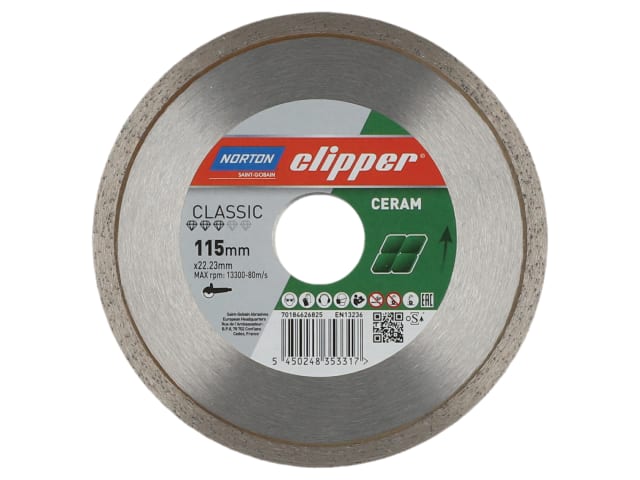 CLI626825 Classic Ceramic Diamond Blade 115 x 22.23mm