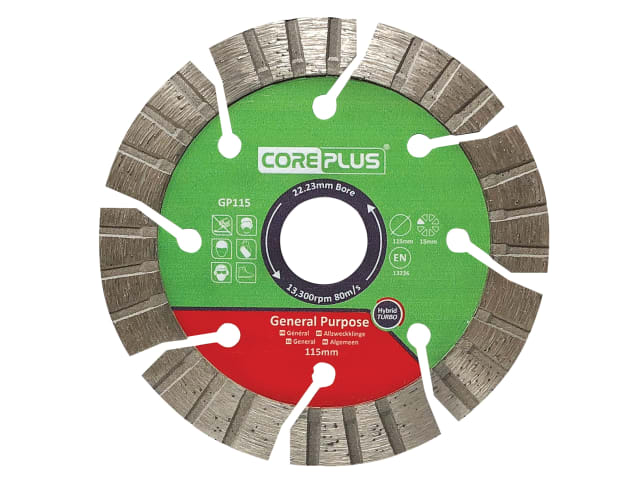 CORDBGP115 GP115 General-Purpose Hybrid Turbo Diamond Blade 115mm