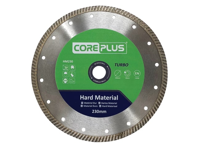 CORDBHM230 HM230 Hard Material Turbo Diamond Blade 230mm