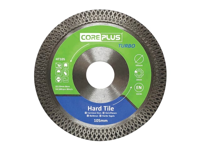 CORDBHT105 HT105 Hard Tile Turbo Diamond Blade 105mm