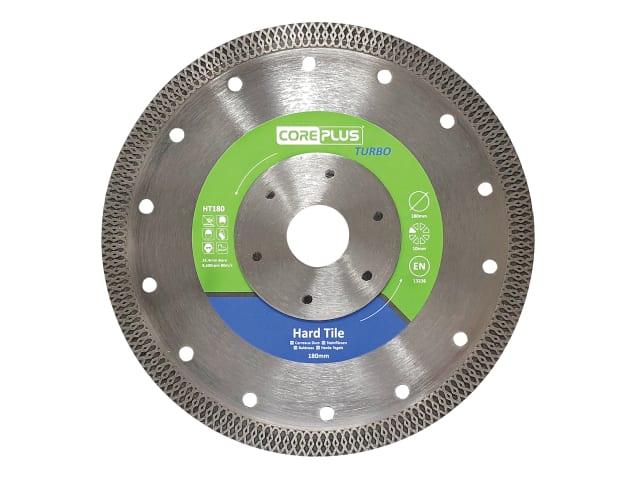 CORDBHT180 HT180 Hard Tile Turbo Diamond Blade 180mm