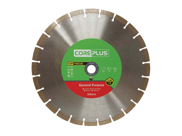 CORDBTT12350 Top Twelve General Purpose Diamond Blade 350mm