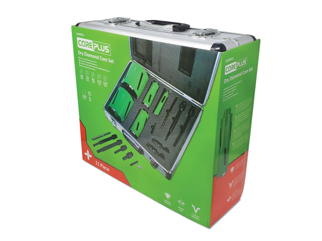 CORDCDKIT11 DCDKIT11 Diamond Dry Core Drill Bit Set, 11 Piece