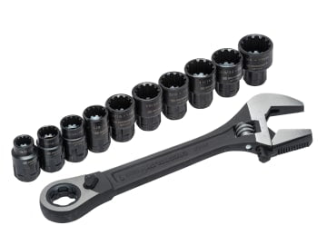 CRECPTAW8 X6™ Pass-Thru™ Adjustable Wrench Set, 11 Piece