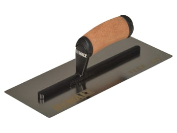 DDW2981 0.5mm FLEX Stainless Steel Flat Trowel, Leather Handle 12in